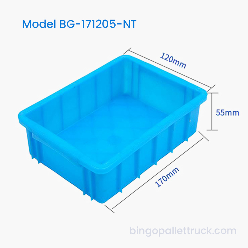 ছোট স্ক্রু এবং ফাস্টেনারগুলির জন্য 0.8L HDPE নেস্টেবল প্লাস্টিক টোট বক্স