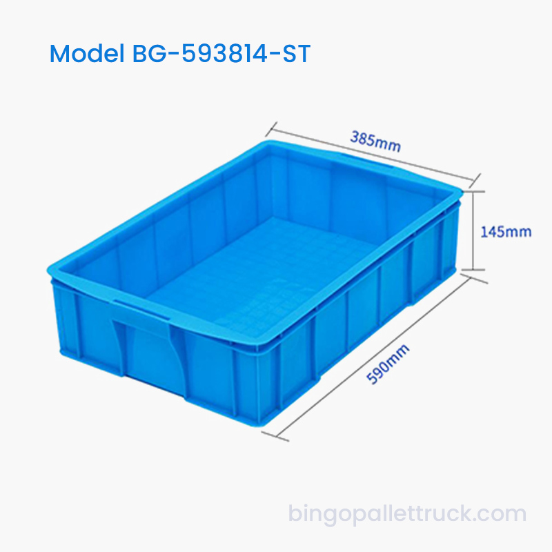 25L স্ট্যাকযোগ্য প্লাস্টিক টোট বক্স HDPE শিল্প স্টোরেজ বিন