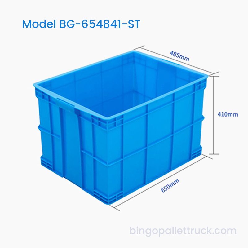 106L উচ্চ ক্ষমতা স্ট্যাকযোগ্য হেভি ডিউটি HDPE প্লাস্টিক স্টোরেজ বিন
