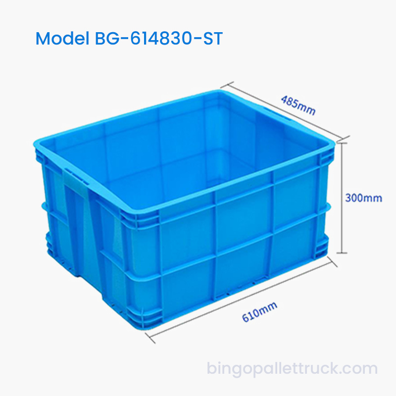 71L স্ট্যাকযোগ্য প্লাস্টিক টোট বক্স HDPE প্লাস্টিক স্টোরেজ বিন