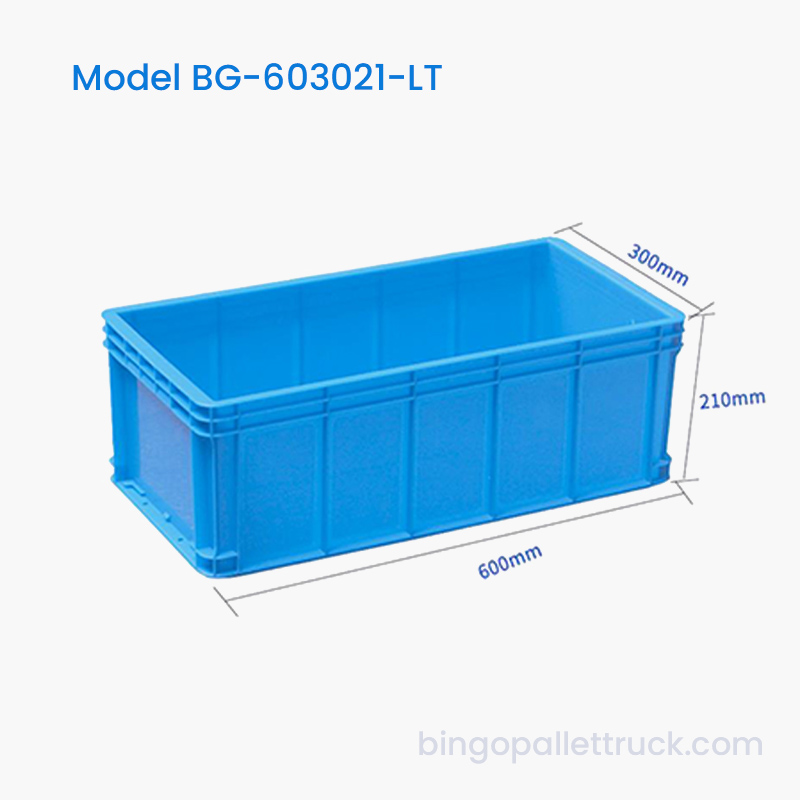 গুদাম সাজানোর জন্য 31L HDPE লজিস্টিক প্লাস্টিক টোট বক্স