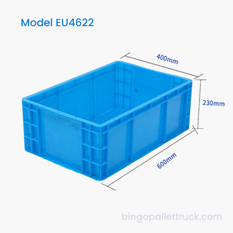 বাল্ক স্টোরেজের জন্য 44L বড় ক্ষমতা EU টোট বক্স